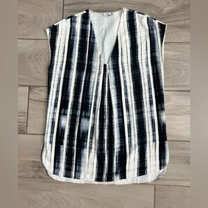 Vince Black and White Striped Tunic XS MN